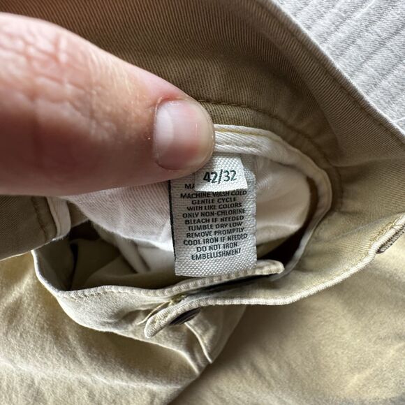 Duck Head Gold School Pant Men 42x32 Tan Chino Khaki Classic Fit Stretch - Picture 9 of 10